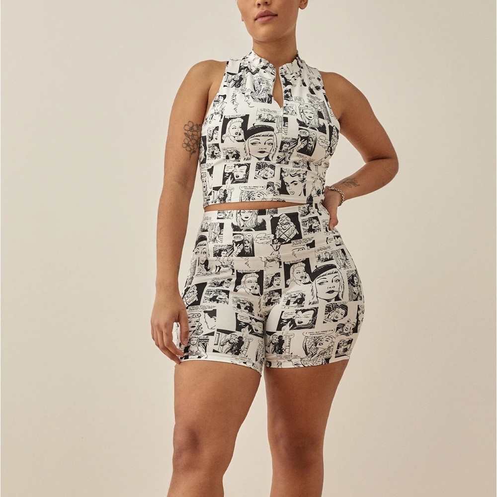 Reformation Cindy Ecomove Zip Front Set